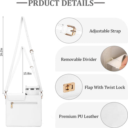 Stanley Purse Cup Holder Bag- Outdoor Portable Crossbody Bag for Stanley Cup Tumbler Purse