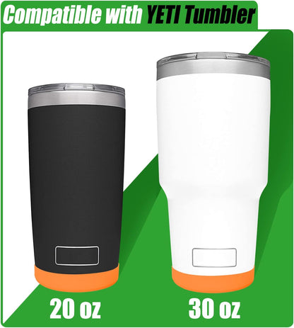 Silicone Boot Sleeve for YETI Tumbler 30 oz, 20 oz - Safer Protection and Less Noise for Yeti Coffee Mug Cup 20oz 30 oz - Dishwasher Safe