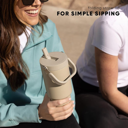 Simple Modern Trek Pivot | 40oz Flip Straw Tumbler with Handle | Water Bottle & Boot | Interchangeable Straw & Chug Lids | Insulated Stainless Steel Jug | Gym Sports Outdoors | Forest - Colors A