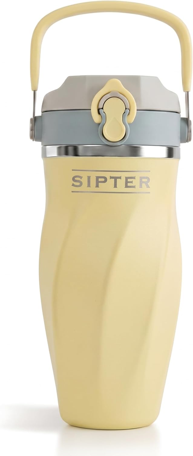 Earth Stone - 24oz Insulated Protein Shaker Bottle - Medical-Grade 316 Stainless Steel - Patent-Pending Clump-Free Design - Odor Proof & Leak-Proof Metal Blender Cup