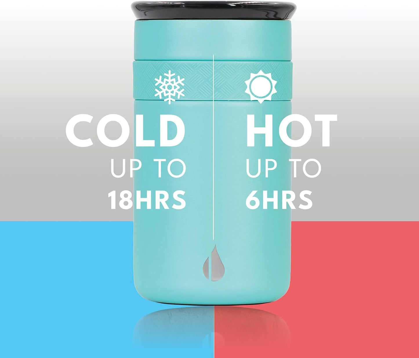Elemental Artisan Insulated Tumbler, Triple Wall Coffee Travel Mug, Reusable Stainless Steel Coffee Tumbler with Ceramic Lid, Thermal Coffee Cups for Hot (6 Hrs) & Cold (18 Hrs), 16oz - Forest Green