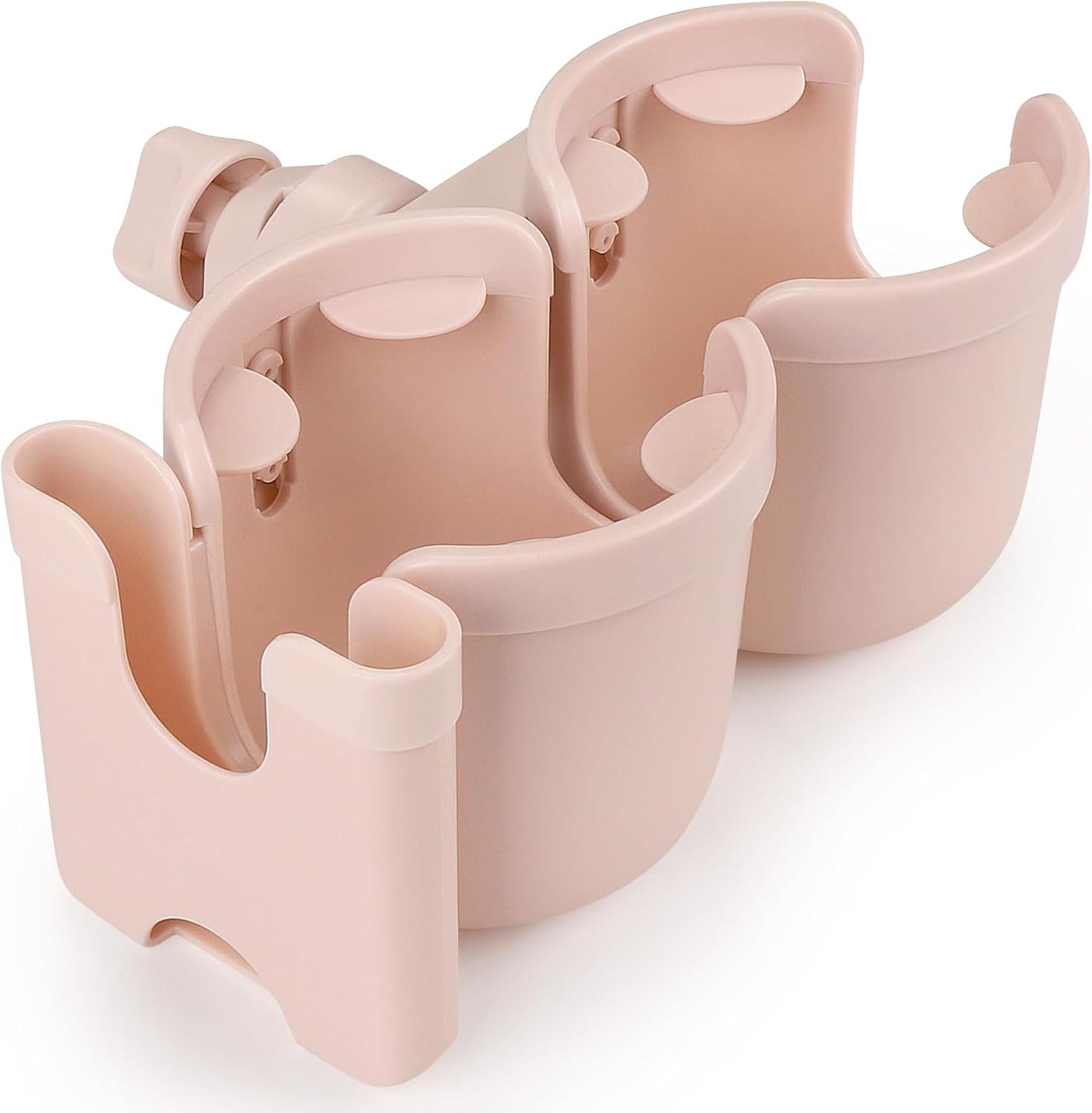 Accmor Stroller Cup Holder with Phone Holder, Bike Cup Holder, Universal Cup Holder for Uppababy Nuna Doona Strollers, 2-in-1 Cup Holder for Walker, Wheelchair, Scooter - Colors A