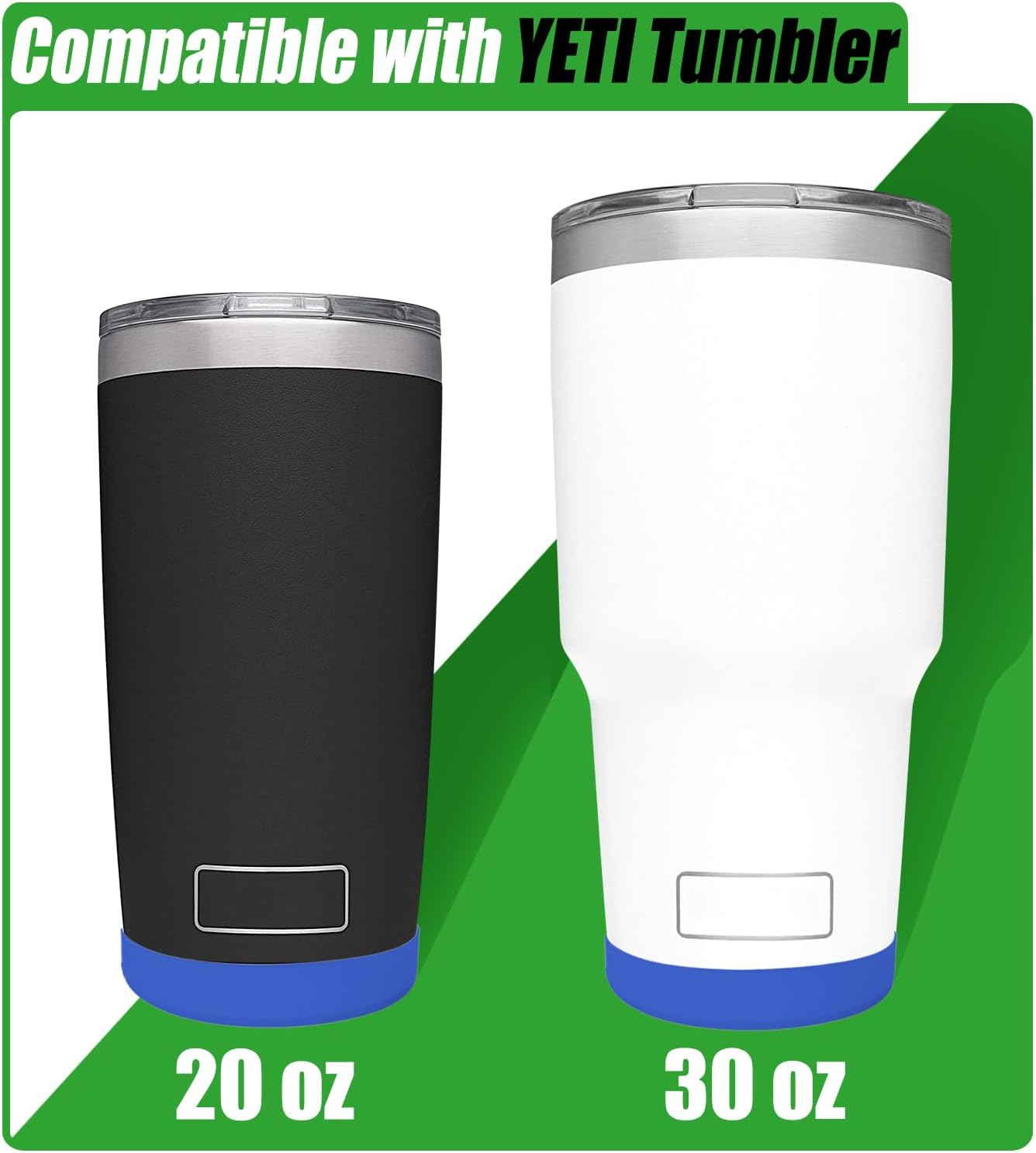 Silicone Boot Sleeve for YETI Tumbler 30 oz, 20 oz - Safer Protection and Less Noise for Yeti Coffee Mug Cup 20oz 30 oz - Dishwasher Safe