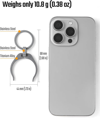 KeyUnityWater Bottle Clip, Lightweight EDC Water Bottle Holder for Hiking, Camping, and Everyday Carry