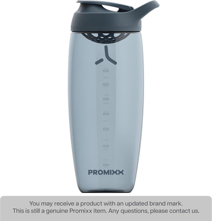 Promixx Pursuit Protein Shaker Bottle (24 oz) – Silent No-Ball Mixer, Leak-Proof Lid, BPA/BPS & Phthalate-Free ECOZEN – Easy-Clean Shaker Cup for Protein Shakes, Pre & Post-Workout Smoothies