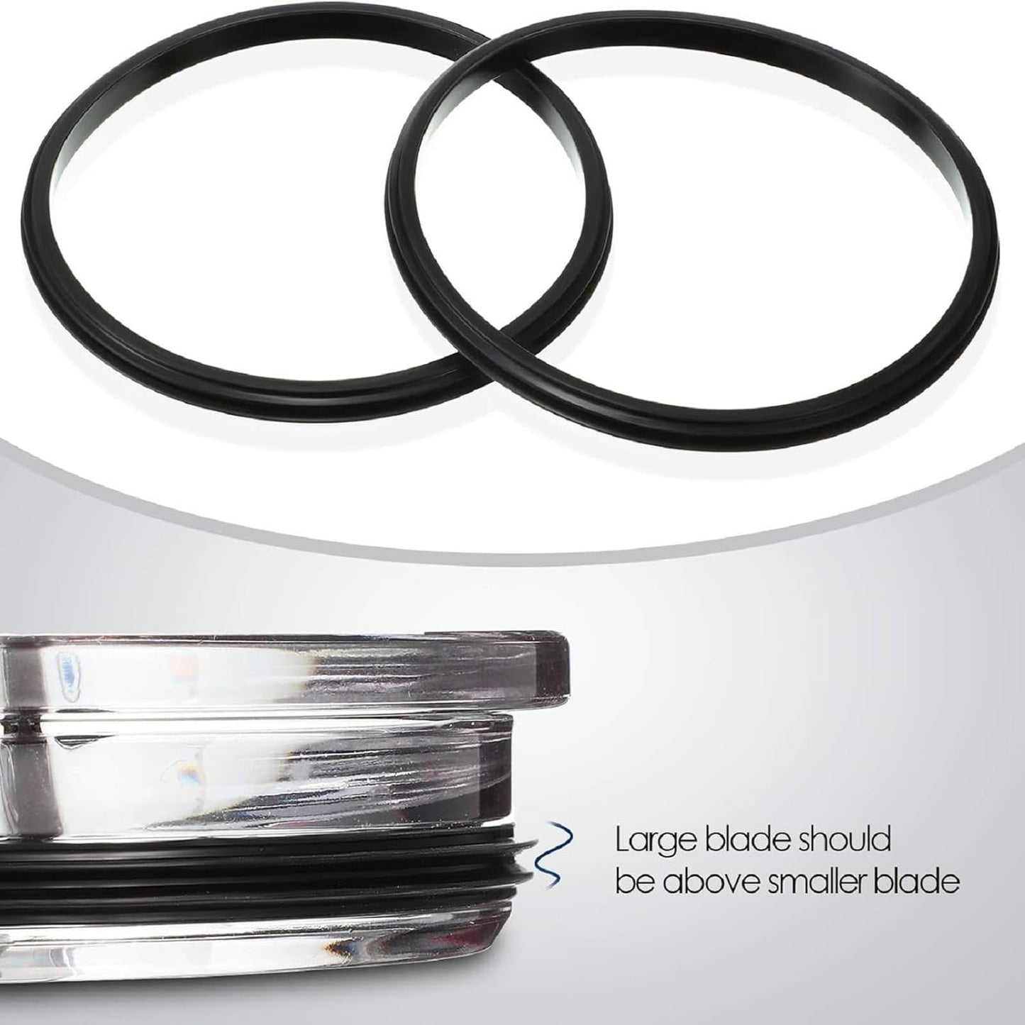 Patelai 6 Pack 30 oz and 20 oz Rubber Seal Replacement Gasket for Lid Leak-proof O Ring Replacement for 10, 12, 14, 16, 20 or 30 oz for Insulated Stainless Steel Tumbler (White)
