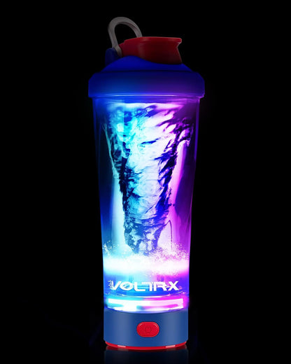 VOLTRX Premium Electric Protein Shaker Bottle, Made with Tritan - BPA Free - 24 oz Vortex Portable Mixer Cup/USB Rechargeable Shaker Cups for Protein Shakes