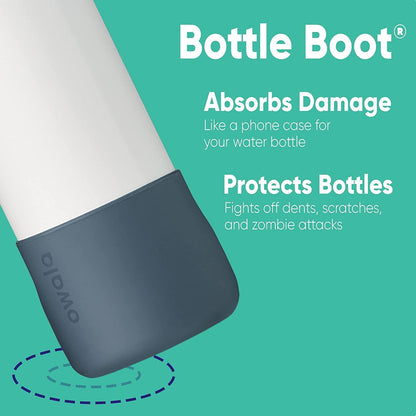 Owala Silicone Boot Accessory for Stainless Steel Water Bottles, Anti-Slip Dent Protective Sleeve, Protects FreeSip, Black, Made 40 Oz Water Bottle