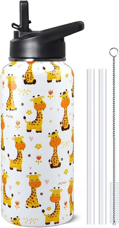 32 oz Pickleball Insulated Water Bottle with Straw - Pickleball Gym Hiking Sports Coffee Mug | Perfect Pickleball Gifts for Women, Pickleball Decor Accessories