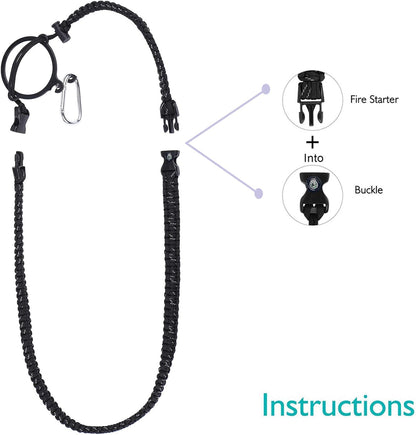 Wongeto Paracord Handle Carrier Holder with Shoulder Strap,Compatible with Hydro Flask Wide Mouth Water Bottles