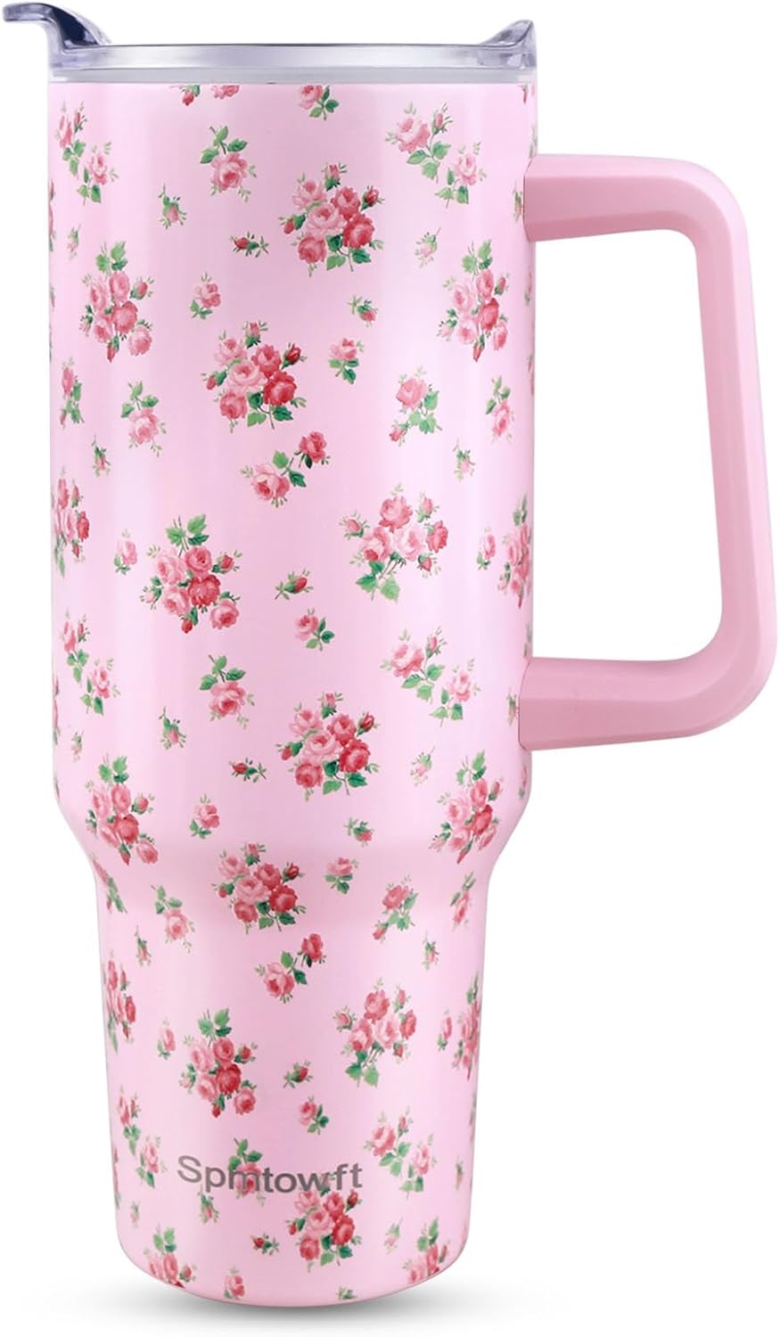 40oz Stainless Steel Double Vacuum Tumbler with Handle, Straw Lid, Carrier Bag, Purse Pouch Phone Pocket, Gym Water Bottle Travel Mug and Sleeve Holder for Men Women (Black)