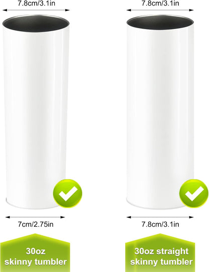 20oz Skinny Tumbler Replacement Lids 2 Pack,Spill Proof Splash Resistant Silicone Sliding Covers,Straw Friendly, BPA Free