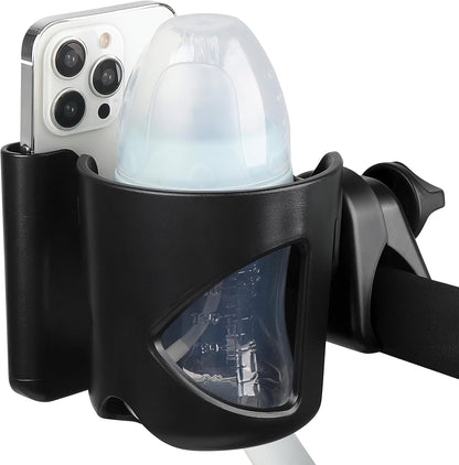 Accmor Stroller Cup Holder, Universal Cup Holder for Walker Wheelchair Bike, 360° Rotatable Stroller Cup Holder Attachment Accessories for Walker, Wheelchair, Scooter