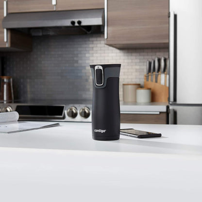 Contigo AUTOSEAL West Loop Vacuum-Insulated Stainless Steel Travel Mug with Easy-Clean Lid 12 oz Blueberry