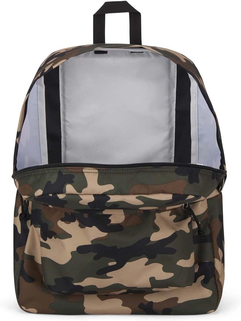 JanSport SuperBreak One Backpacks - Durable, Lightweight Bookbag with 1 Main Compartment, Front Utility Pocket with Built-in Organizer - Premium Backpack, Black - Colors B