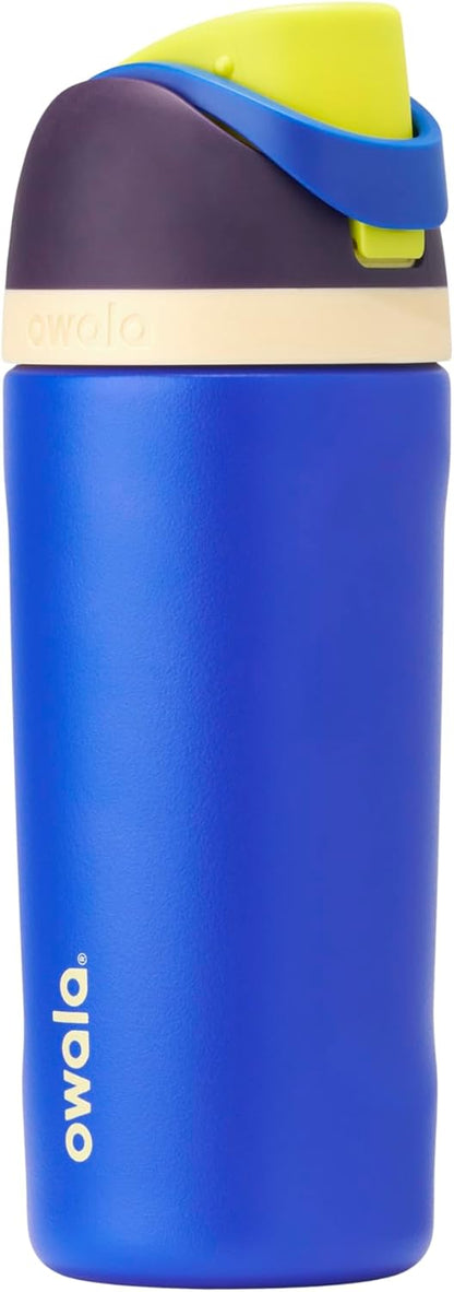 Owala FreeSip Insulated Stainless Steel Water Bottle with Straw, BPA-Free Sports Water Bottle, Great for Travel, 32 Oz, Denim