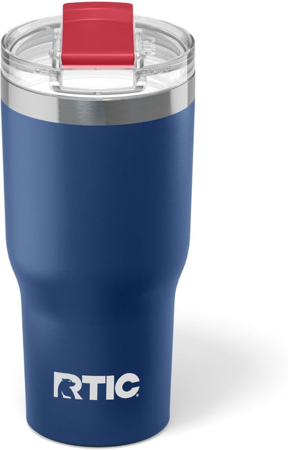 RTIC 20oz Essential Tumbler with Lid, Ceramic Lined, Insulated, Stainless Steel, Metal, Double Wall Vacuum-Insulation, Travel Cup for Iced Coffee, Tea, Hot and Cold Drink, Graphite
