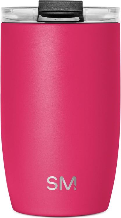Simple Modern Voyager Tumbler with Flip Lid | Travel Coffee Mug | Insulated Stainless Steel Cold Brew Iced or Hot Coffee Cup | Gifts for Women Men Her Him | 16oz, Almond Birch