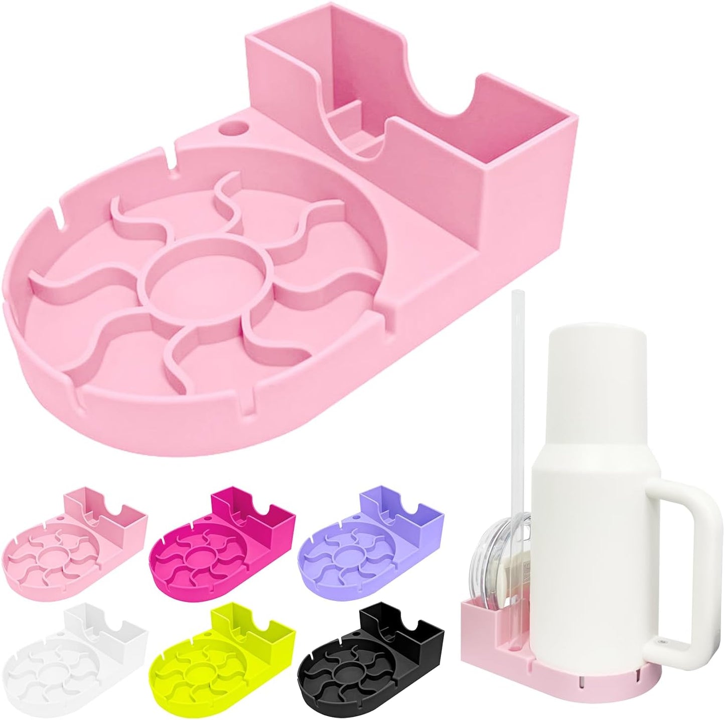 WORBSS Silicone Drying Rack for Stanley Cup 20 30 40oz Tumbler & Hydro Flask & Simple Modern Trek, Drain Rack Accessories for Water Bottles Tumblers Cups Mugs Glasses ,or Straw and Cup Lid