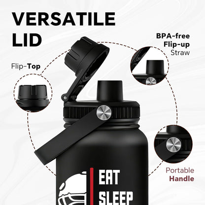 Fufandi Pickleball Gifts - Pickle Ball Dink Responsibly - Christmas, Birthday Gifts for Men, Women, Pickleball Lovers, Player Coach - Pickle Ball Water Bottle 32oz