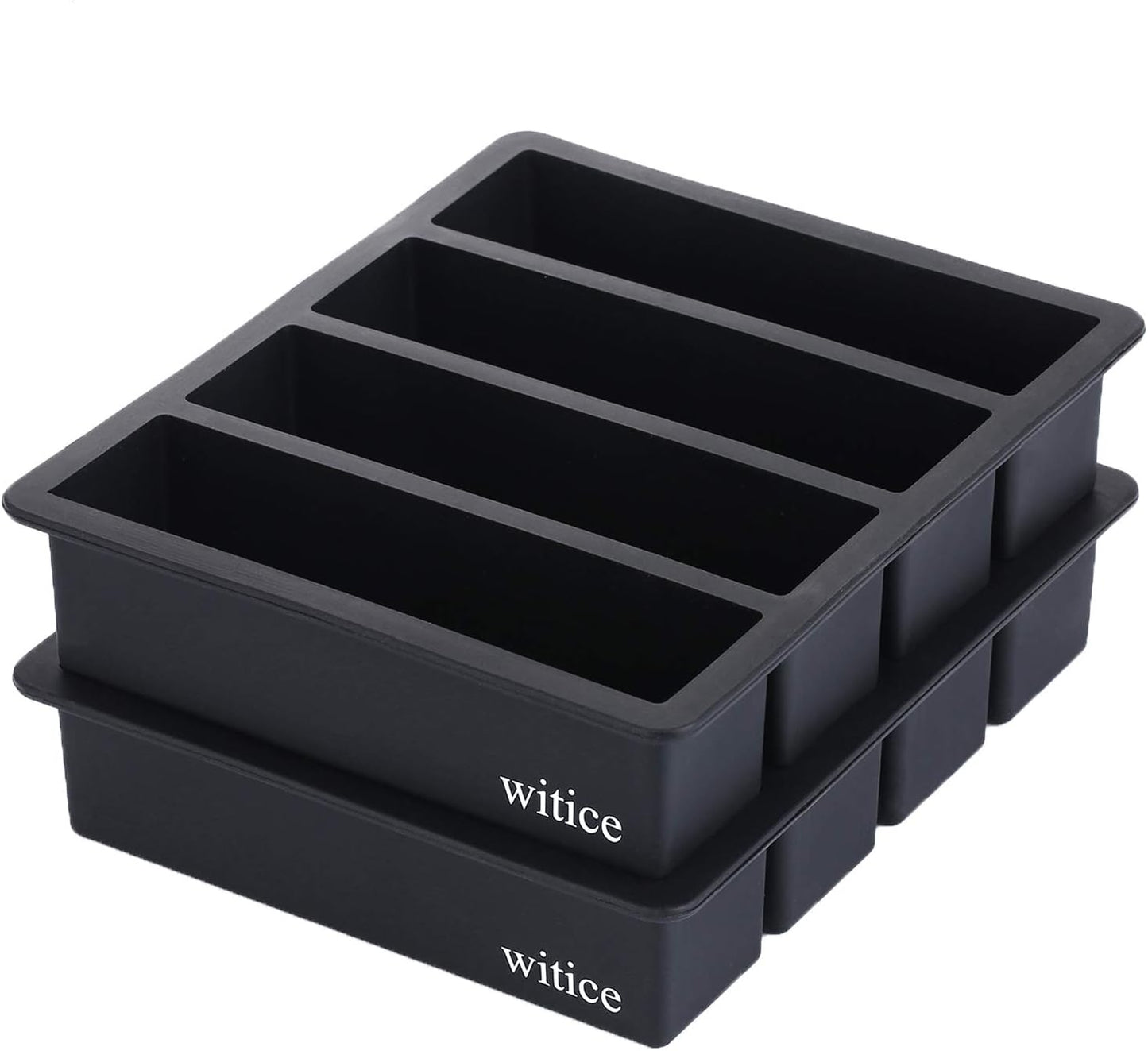 Silicone Ice Cube Trays Large for Whisky(2-Pack) - Butter Mold,With Easy Release Ice Cubes for Whiskey and For Cocktail,Food Grade