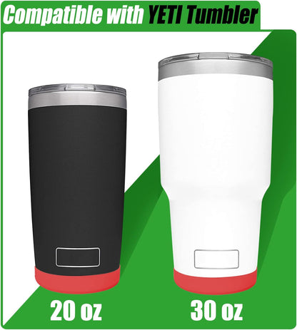 Silicone Boot Sleeve for YETI Tumbler 30 oz, 20 oz - Safer Protection and Less Noise for Yeti Coffee Mug Cup 20oz 30 oz - Dishwasher Safe