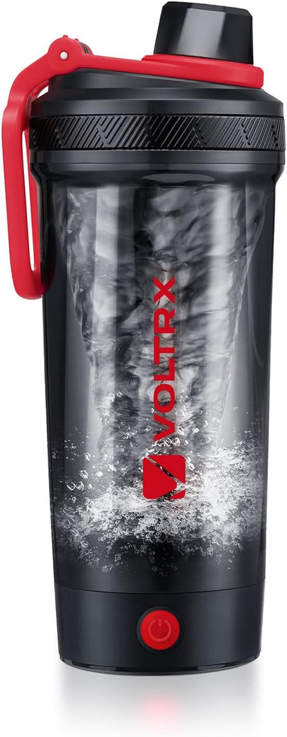 VOLTRX Electric Protein Shaker Bottle - USB Rechargeable Mixer Cup for Shakes and Meal Replacements, BPA-Free Tritan, 20oz