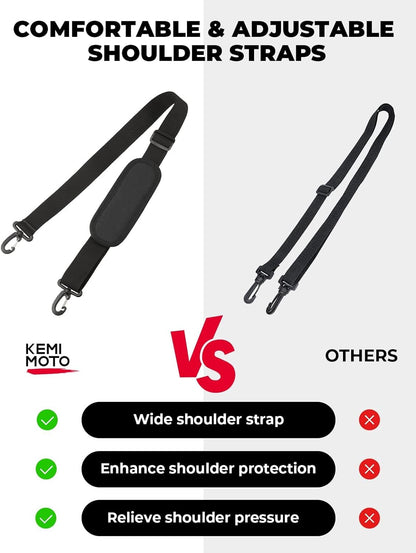 KEMIMOTO Water Bottle Holder Bag, Water Bottle Carrier with Adjustable Shoulder Strap, Water Bottle Pouch Holder for Hiking, Camping, Fishing, Compatible with YETI STANLEY SLM 32 oz, 40 oz, 64 oz