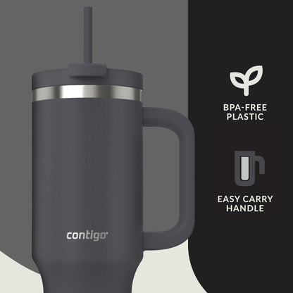 Contigo Streeterville 40oz Tumbler, Stainless Steel Vacuum Insulated, Leak-Proof, Cold for 29 Hours, Reef