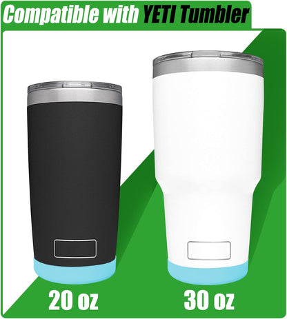 Silicone Boot Sleeve for YETI Tumbler 30 oz, 20 oz - Safer Protection and Less Noise for Yeti Coffee Mug Cup 20oz 30 oz - Dishwasher Safe