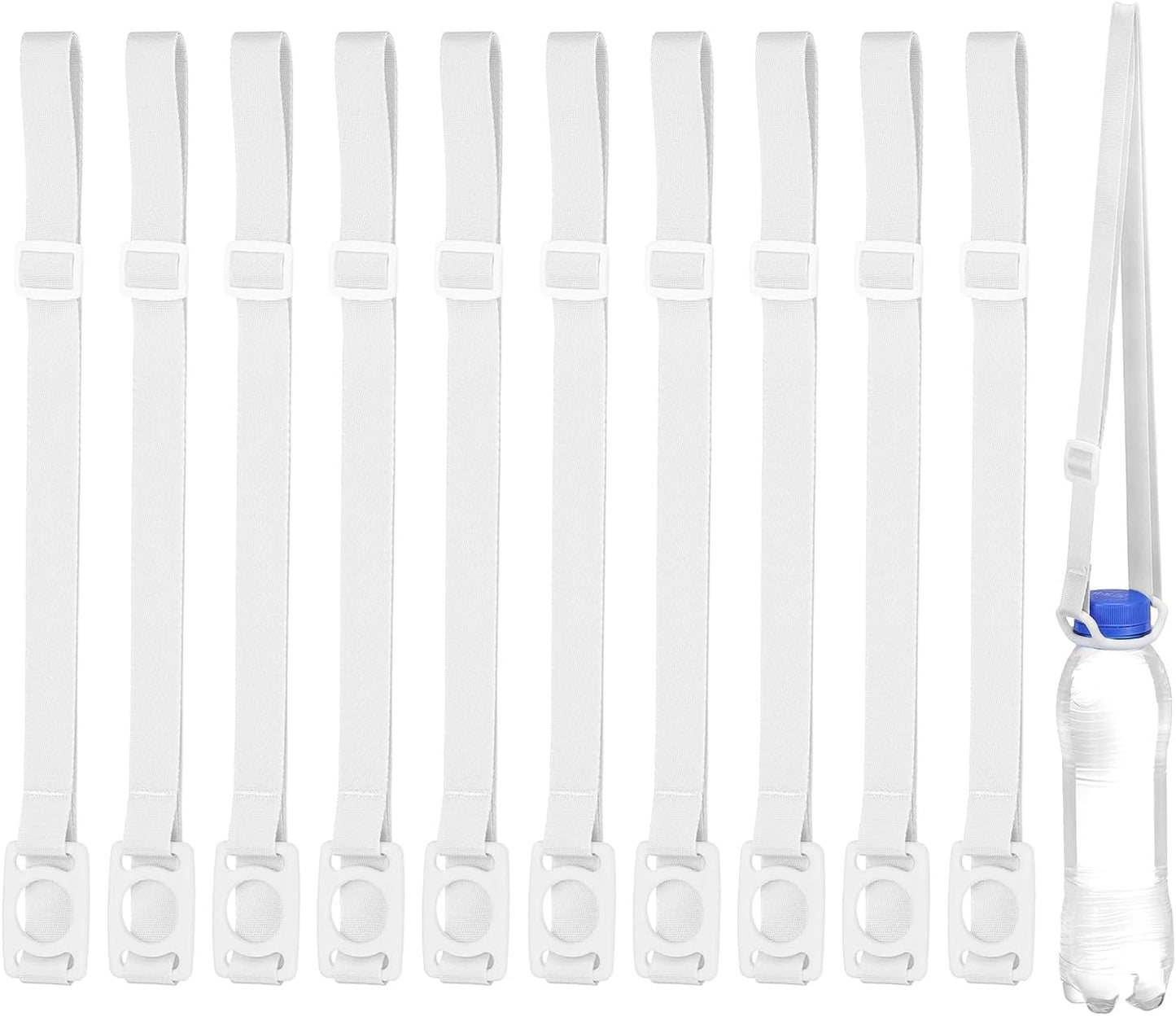 PATIKIL Water Bottle Lanyard, Adjustable Holder Shoulder Strap with Ring Buckle Carrier Clips for Walk Outdoor
