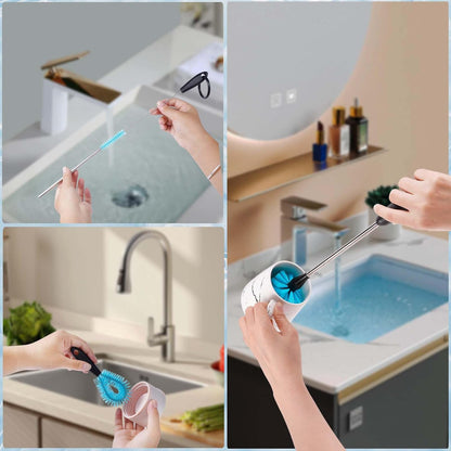 Water Bottle Cleaner Brush，Bottle Brush Tube Cleaning Lab Set with Long Handle，for Cleaning Beer Bottles, Wine Bottles,Bong，Straw Cleaner ，Crevice Cleaning，Straw Cleaner，Baby Bottle