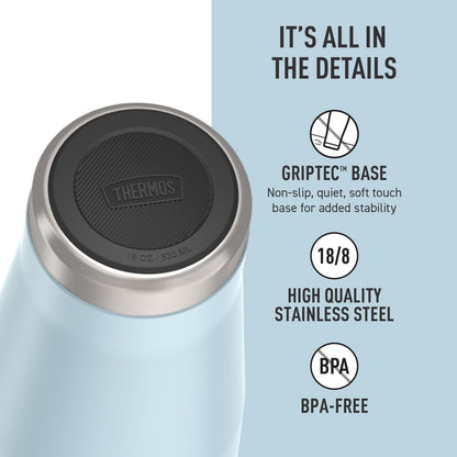THERMOS ICON SERIES, Stainless Steel Tumbler with Slide Lock, 18 Ounce, Mystic Navy