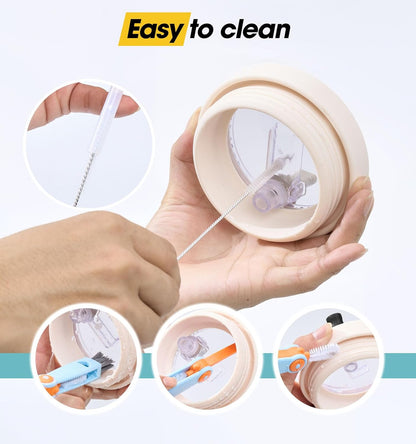 40 Oz Tumbler Flip Straw Lid for Stanley Quencher, Silicone Leak Proof Replacement Cover Reusable, Splash Resistant Cup Lids Accessories with Cleaning Brush Set