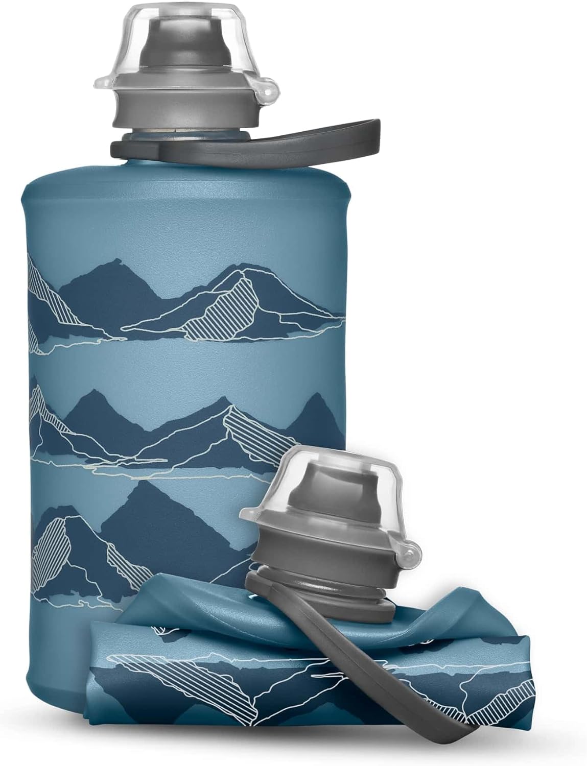 HydraPak Stow Collapsible Water Bottle – 350ml, 500ml, 1L – Ultralight, Leak-Proof, BPA-Free, Filter Compatible Travel & Hiking Flask
