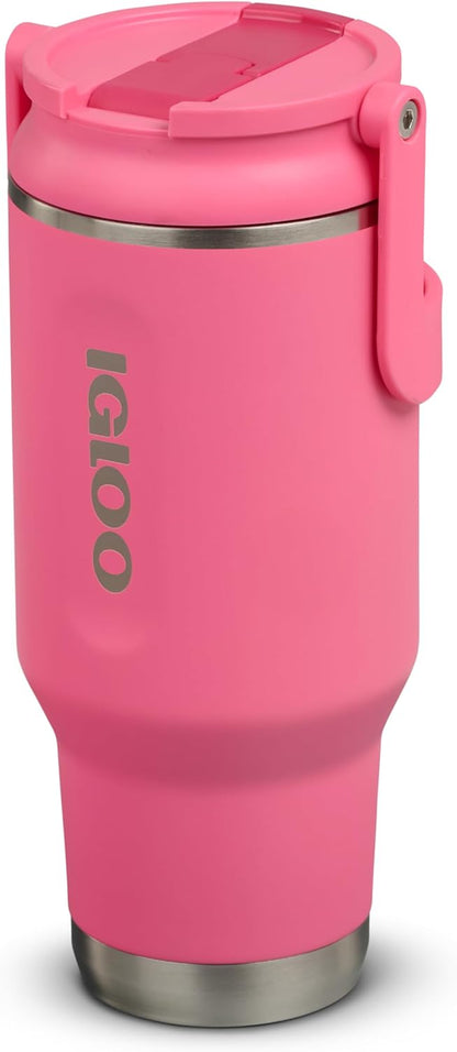 Igloo 20 oz Stainless Steel Tumbler | Sport Sipper Bottle | Thrift Pink