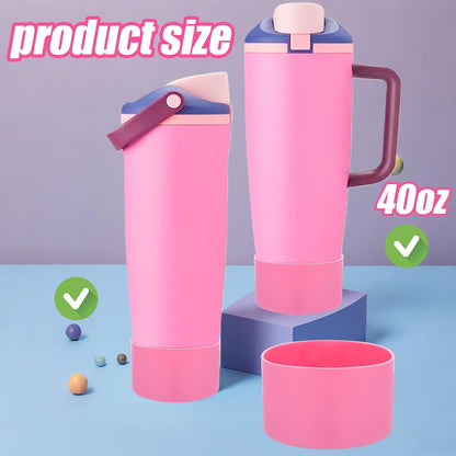 Mity rain 2PCS Protective Silicone Boots for Owala 30oz & 40oz FreeSip Sway Bottles & Tumblers - Accessories for owala, Enhances Stability & Prevents Scratches(Black Cherry)