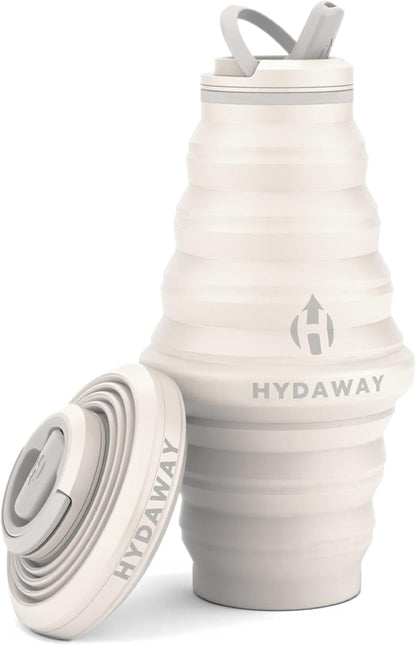 HYDAWAY 25oz Collapsible Travel Water Bottle - BPA-Free, Leakproof, Lightweight, Space-Saving - Perfect for Hiking, Travel, and All-Day Hydration