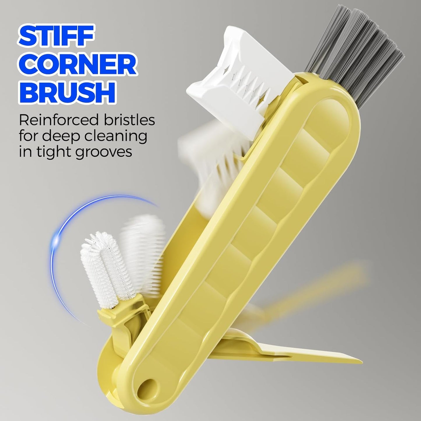 6 PACK Holikme 4 in 1 Cup Lid Cleaning Brush Set with 3 Straws, Multifunctional Bottle Brush, Silicone Cup Lid Gap Cleaner, Durable Bristle Crevice Cleaning Brush,Flat End Brushes,Navy & Black & Olive