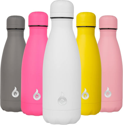 BJPKPK Insulated Water Bottle 12oz Small Stainless Steel Water Bottles Reusable Metal Thermal Keep Cold and Hot,Dreamy Purple - Colors B