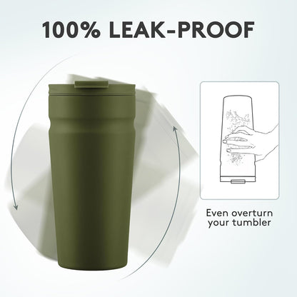 COKTIK 24oz Insulated Tumbler with Lid and Straw Iced Coffee Cup Reusable Stainless Steel Travel Mug Water Bottle Cupholder Friendly for Women Men Her Him (Blush)