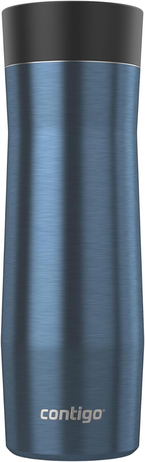 Contigo AUTOSEAL West Loop Vacuum-Insulated Stainless Steel Travel Mug with Easy-Clean Lid 12 oz Blueberry