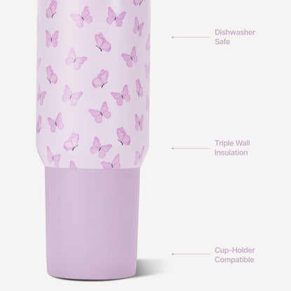 HydroJug Sport - Stainless Steel Tumbler with Straw, Vacuum Insulated, 40oz Leakproof Water Bottle, Ergonomic Design, Reusable, Dishwasher Safe, Rubber Base, Durable for Gym or Outdoors, Sage