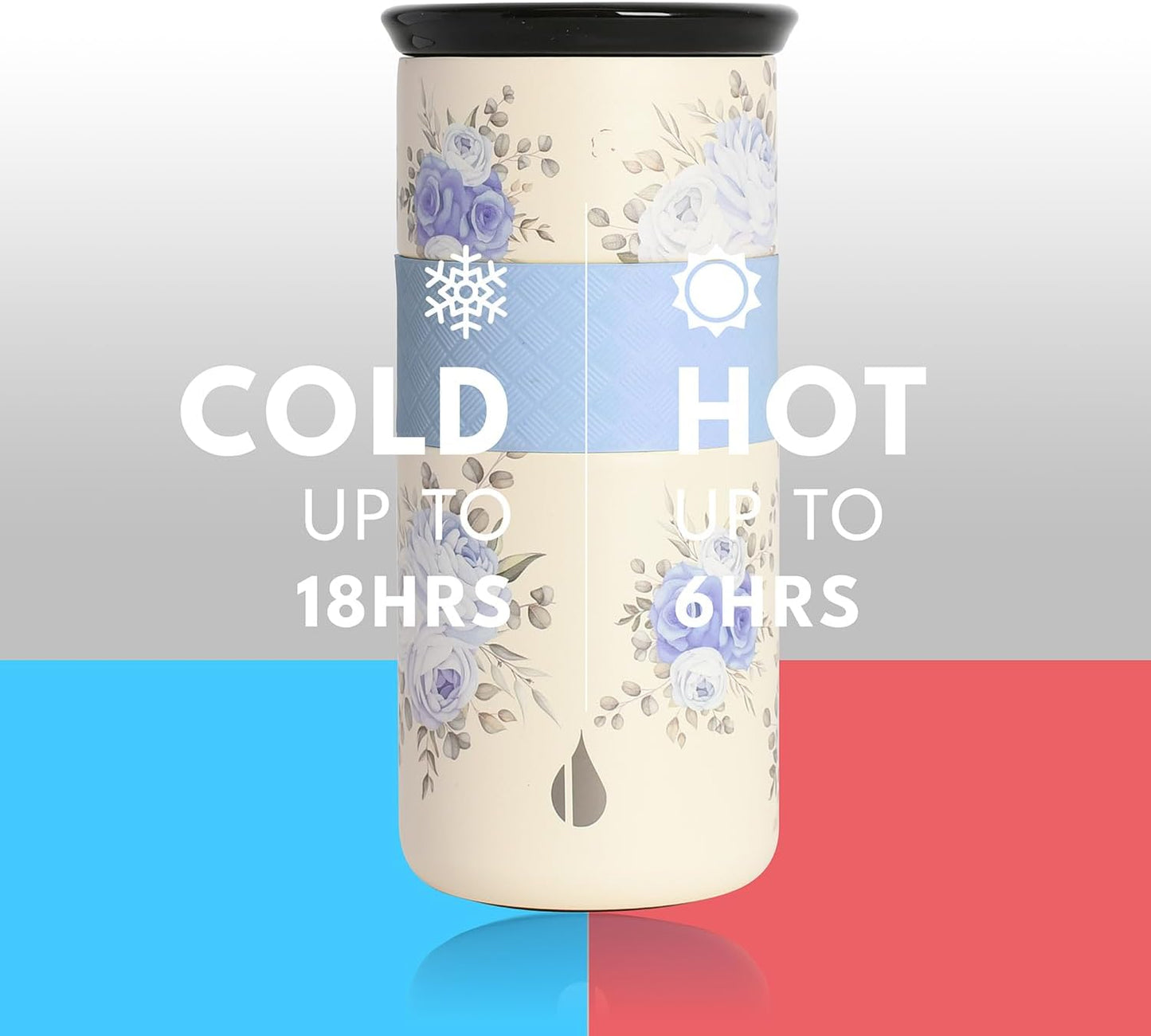 Elemental Artisan Insulated Tumbler, Triple Wall Coffee Travel Mug, Reusable Stainless Steel Coffee Tumbler with Ceramic Lid, Thermal Coffee Cups for Hot (6 Hrs) & Cold (18 Hrs), 16oz - Forest Green
