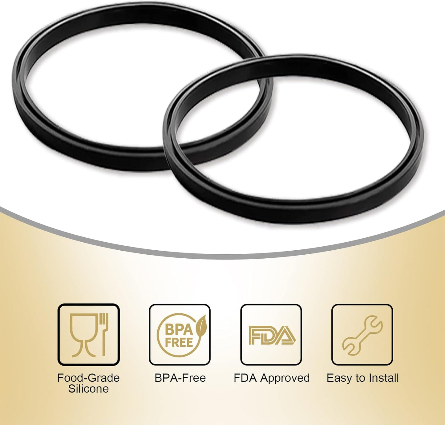 BOSORIO 4 Pack Gaskets Compatible with Contigo Snapseal Byron Travel Mug 16oz & 20oz, Replacement Rubber Seal & Silicone Part for Contigo Coffee Travel Tumbler