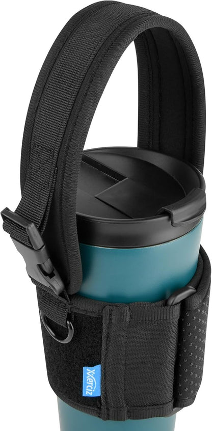 Xxerciz Tumbler Carrier Holder Water Bottle Holder with Adjustable Shoulder Strap Portable Water Bottle Sling for Walking