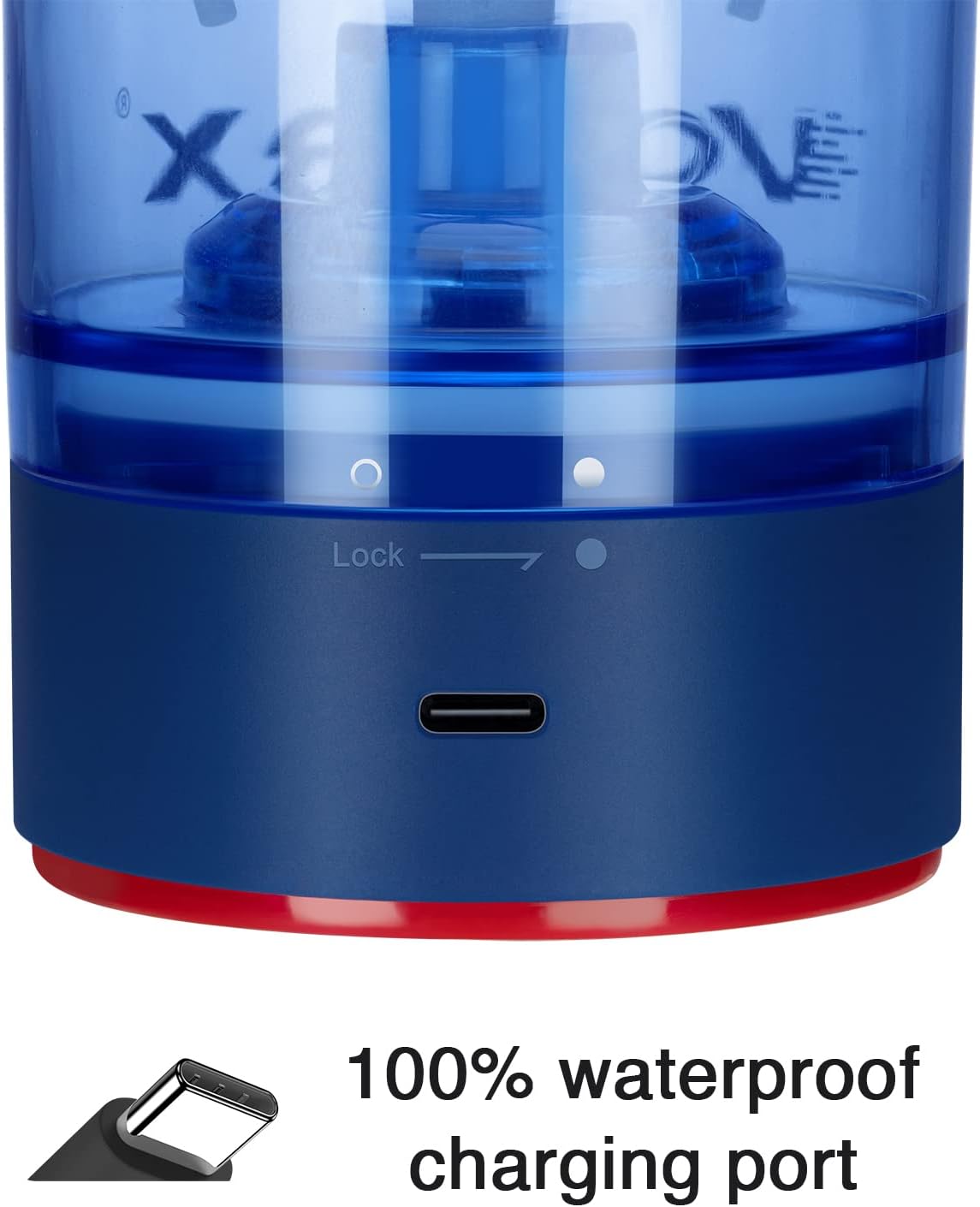 VOLTRX Premium Electric Protein Shaker Bottle, Made with Tritan - BPA Free - 24 oz Vortex Portable Mixer Cup/USB Rechargeable Shaker Cups for Protein Shakes