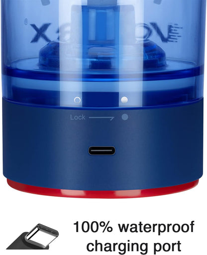 VOLTRX Premium Electric Protein Shaker Bottle, Made with Tritan - BPA Free - 24 oz Vortex Portable Mixer Cup/USB Rechargeable Shaker Cups for Protein Shakes