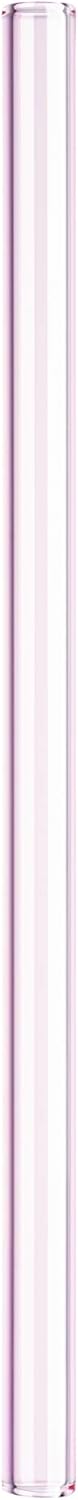SOMA Reusable Glass Drinking Straw with Protective Silicone Travel Case and Cleaning Tool, 8-Inch, Eco-Friendly & Portable for Travel - Blush