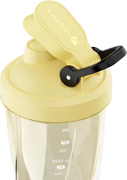VOLTRX Premium Electric Protein Shaker Bottle, Made with Tritan - BPA Free - 24 oz Vortex Portable Mixer Cup/USB Rechargeable Shaker Cups for Protein Shakes
